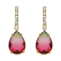 Pendientes Luxenter Ukso plata dorada 925
