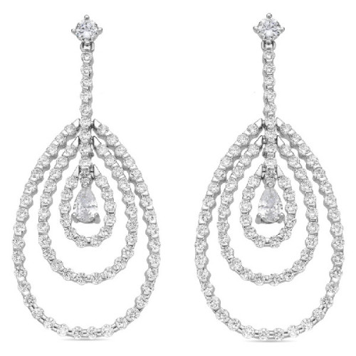 Pendientes Luxenter Thidal plata 925 con circonitas