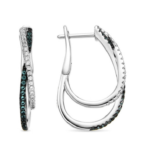 Pendientes Luxenter Atyra plata 925 circonitas london blue