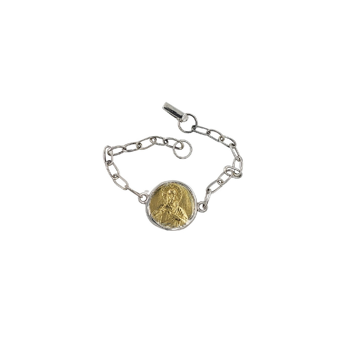 Pulsera Altana plata 925 y bronce Escapulario