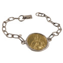 Pulsera Altana plata 925 y bronce Escapulario