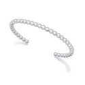 Pulsera Viceroy Fashion Laura Escanes acero plateado rígida de bolas de 4mm