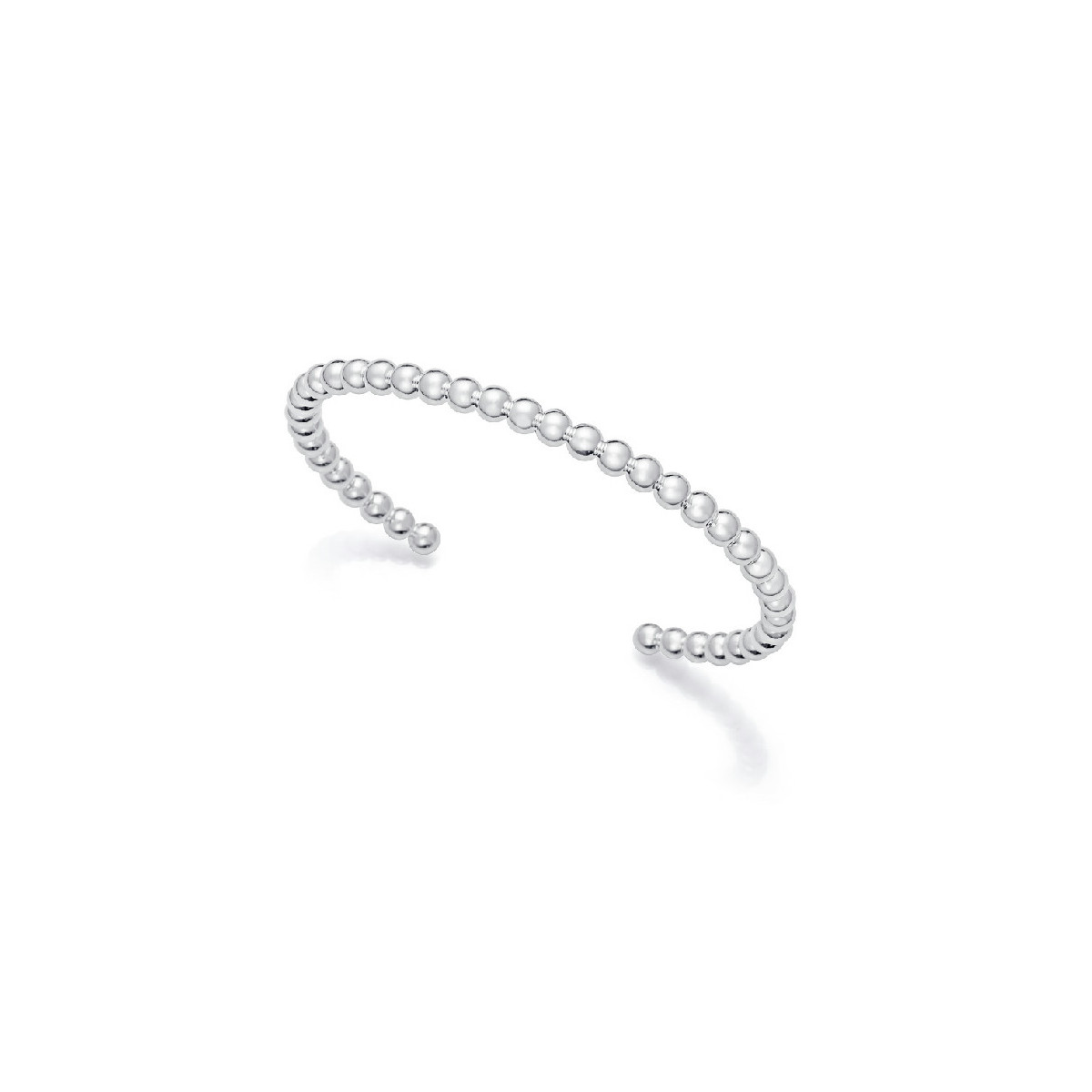 Pulsera Viceroy Fashion Laura Escanes acero plateado rígida de bolas de 4mm