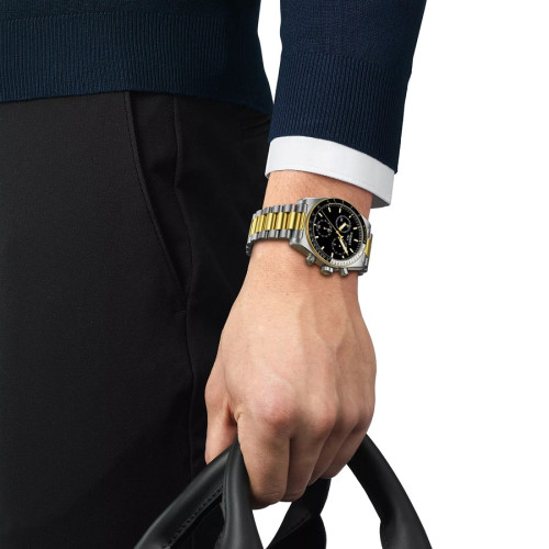 Reloj Tissot PR516 Quartz Chronograph 40mm bicolor para hombre
