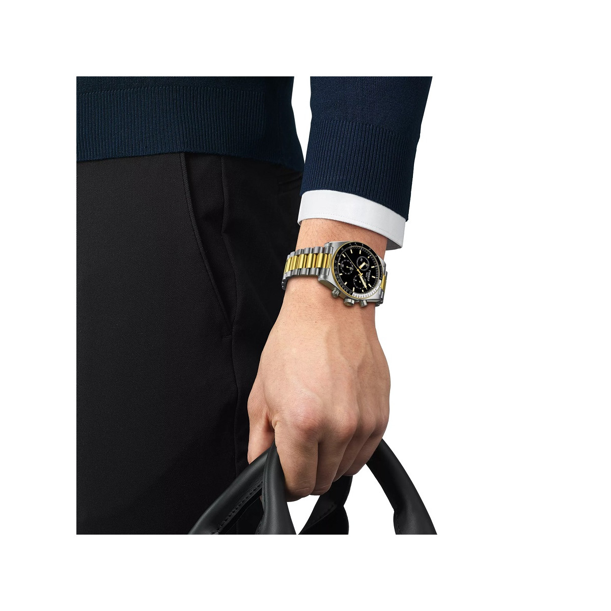 Reloj Tissot PR516 Quartz Chronograph 40mm bicolor para hombre