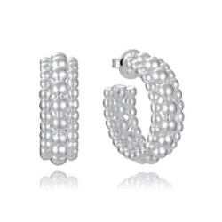 Pendientes Viceroy Fashion Laura Escanes acero plateado aretes 8mm