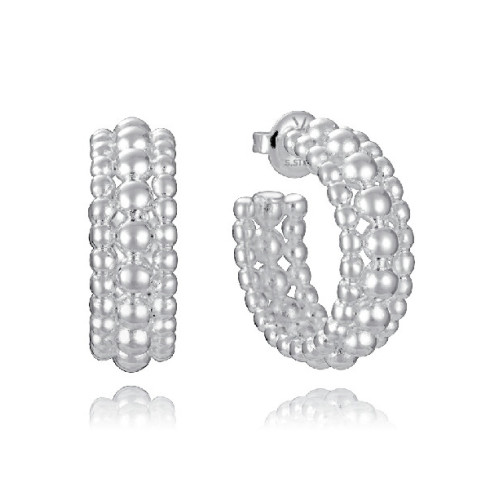 Pendientes Viceroy Fashion Laura Escanes acero plateado aretes 8mm