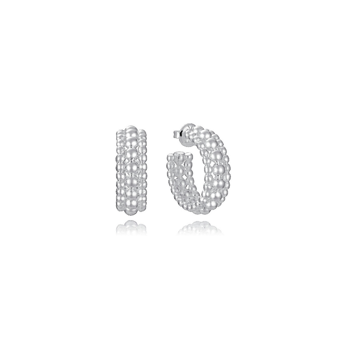 Pendientes Viceroy Fashion Laura Escanes acero plateado aretes 8mm