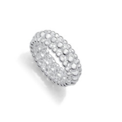 Anillo Viceroy Fashion Laura Escanes acero plateado 8mm talla 14
