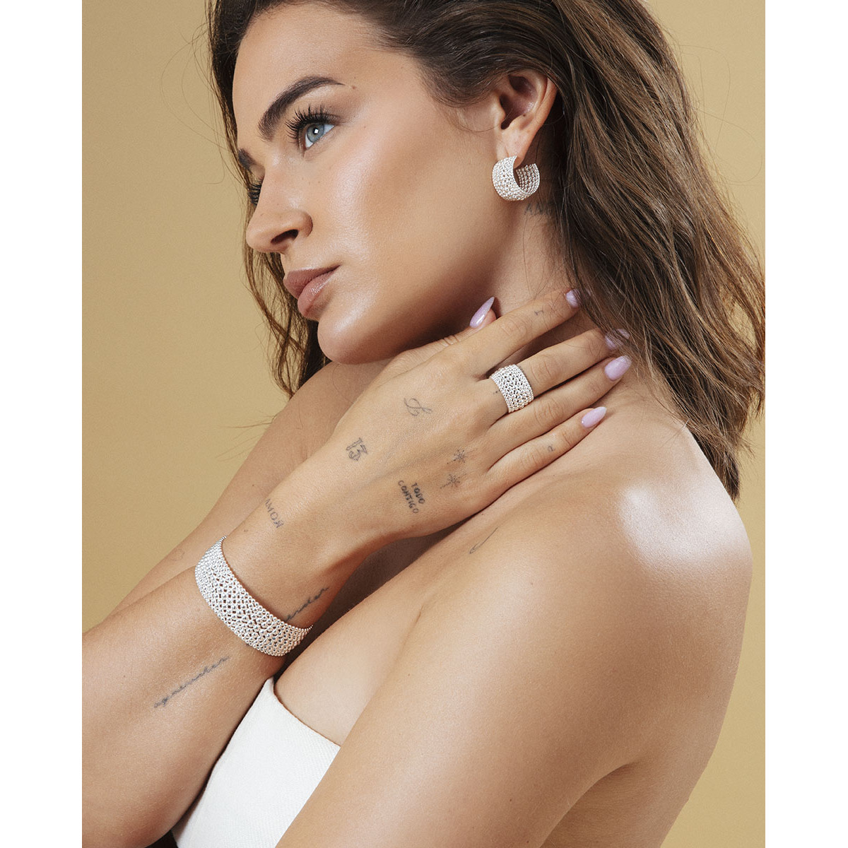 Anillo Viceroy Fashion Laura Escanes acero plateado 13mm talla 14