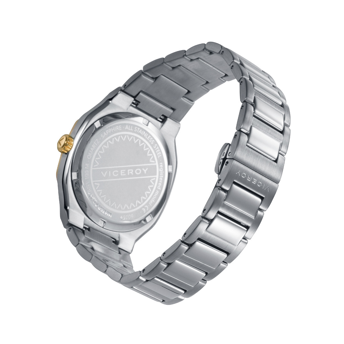 Reloj Viceroy colección Cápsula Real Madrid cuarzo 40mm bisel IP dorado
