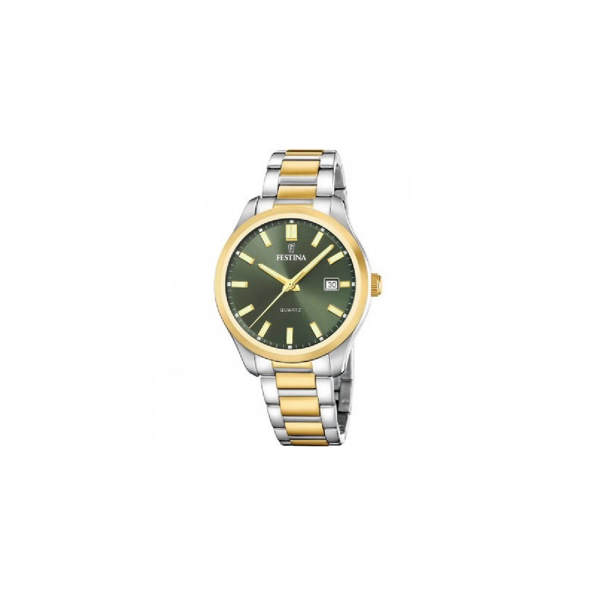 Reloj Festina para hombre bicolor esfera verde 42mm