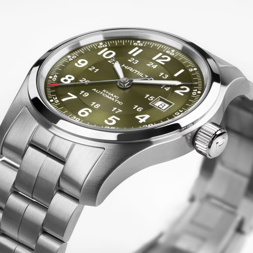 Reloj Hamilton Khaki Field Auto 42 mm esfera verde