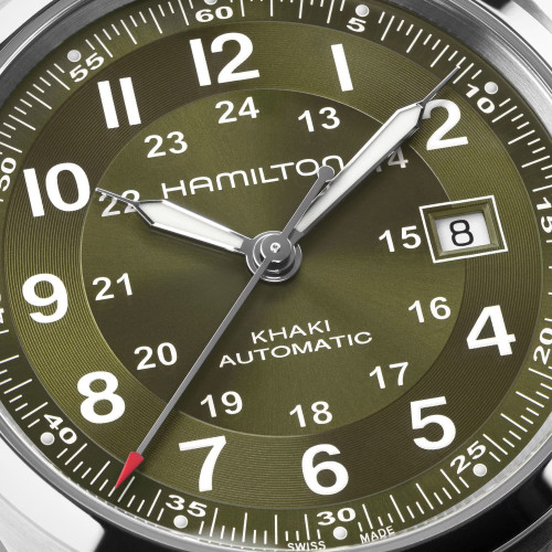 Reloj Hamilton Khaki Field Auto 42 mm esfera verde