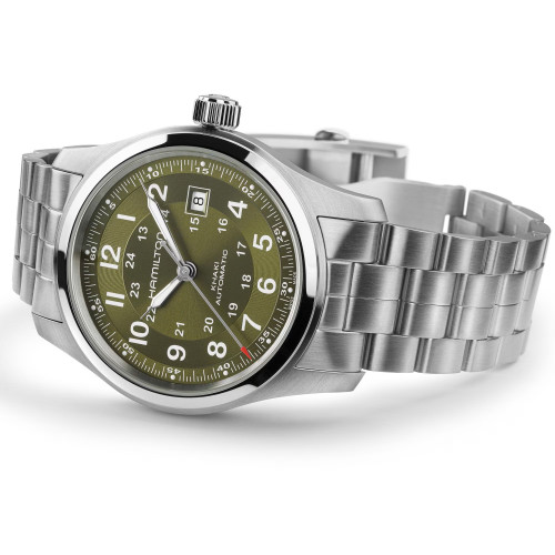 Reloj Hamilton Khaki Field Auto 42 mm esfera verde
