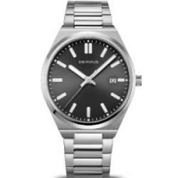 Reloj Bering Classic acero esfera negra 39mm