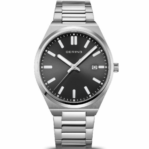 Reloj Bering Classic acero esfera negra 39mm