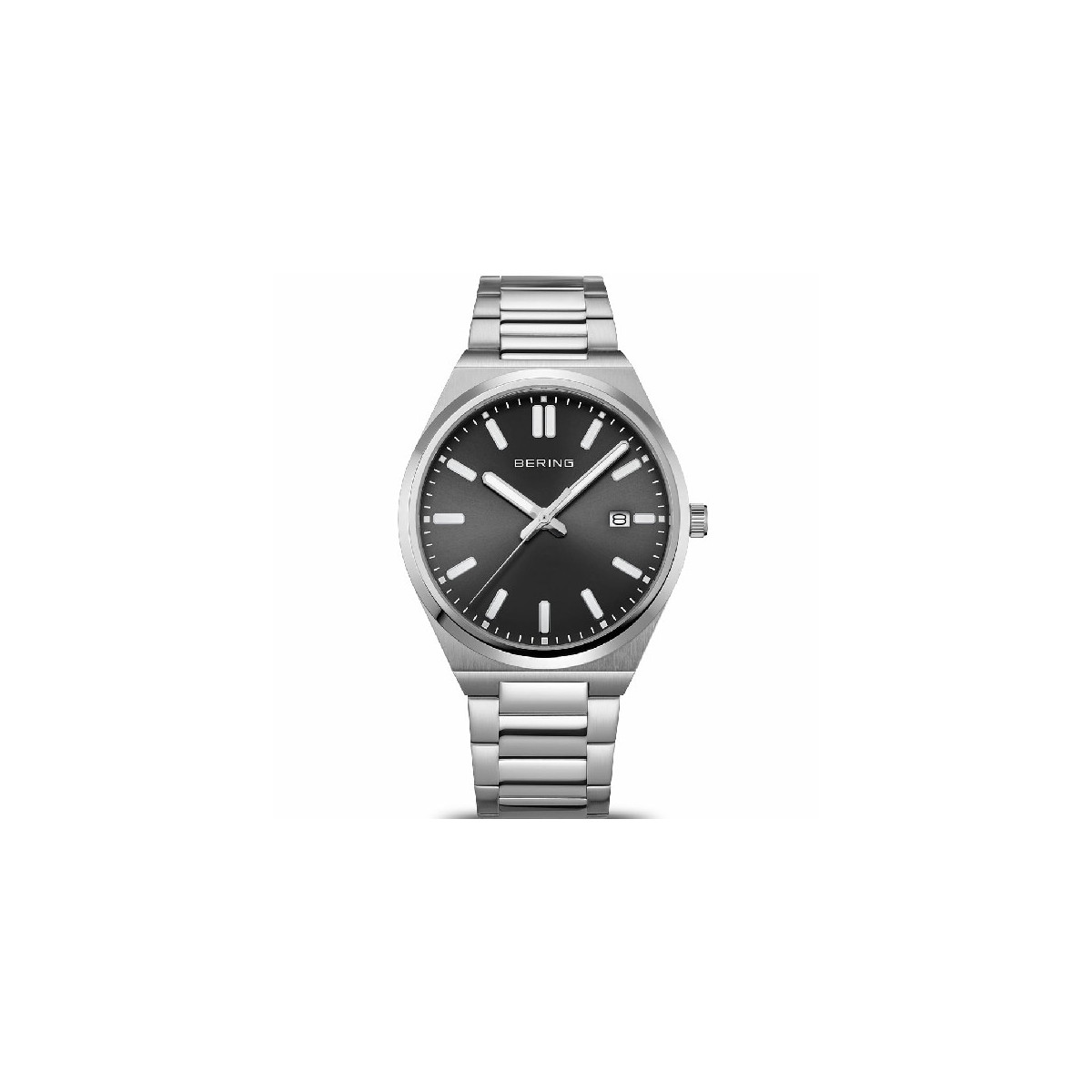 Reloj Bering Classic acero esfera negra 39mm