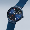 Reloj Bering Classic 41mm correa silicona azul y naranja