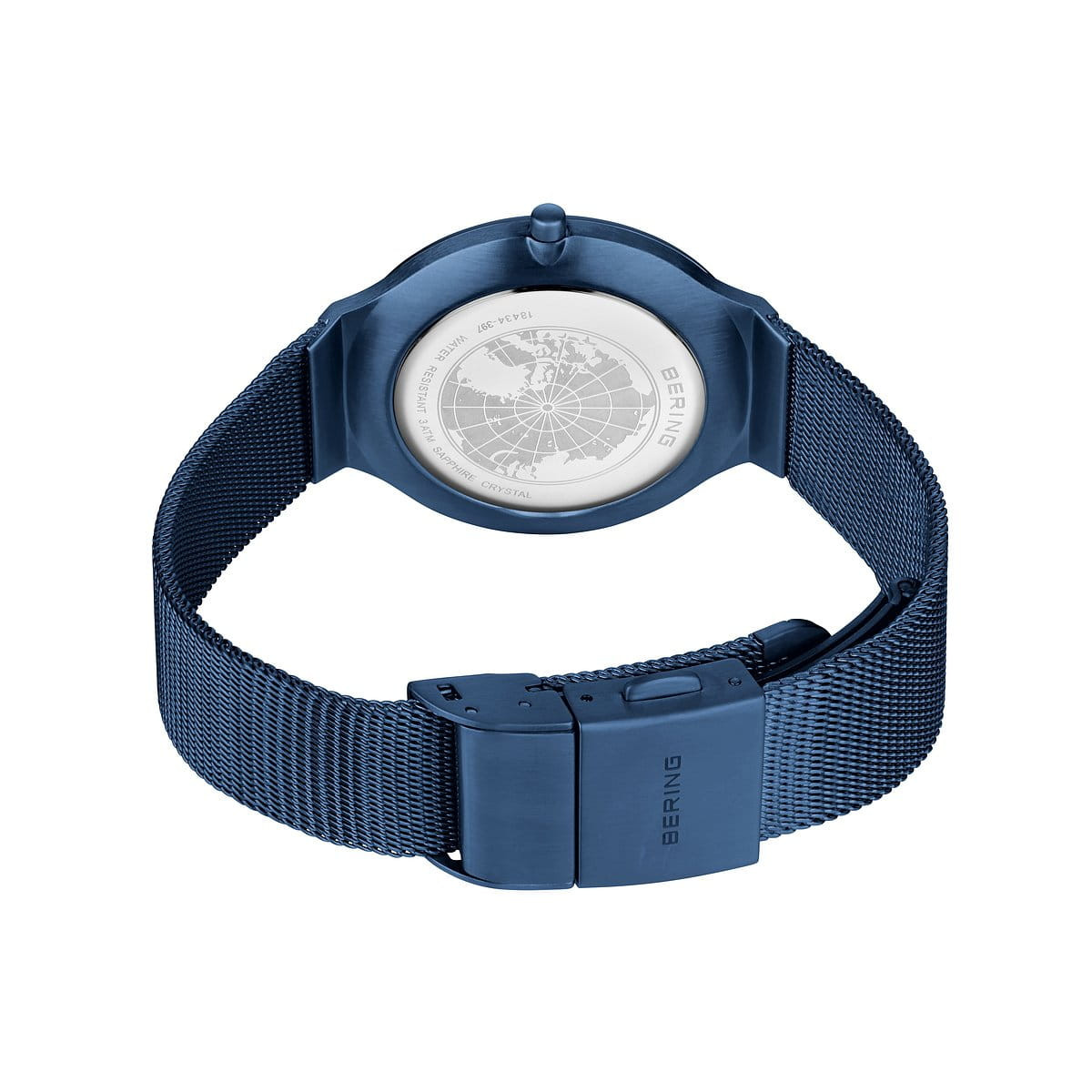 Reloj Bering Ultra Slim de 34mm azul para mujer