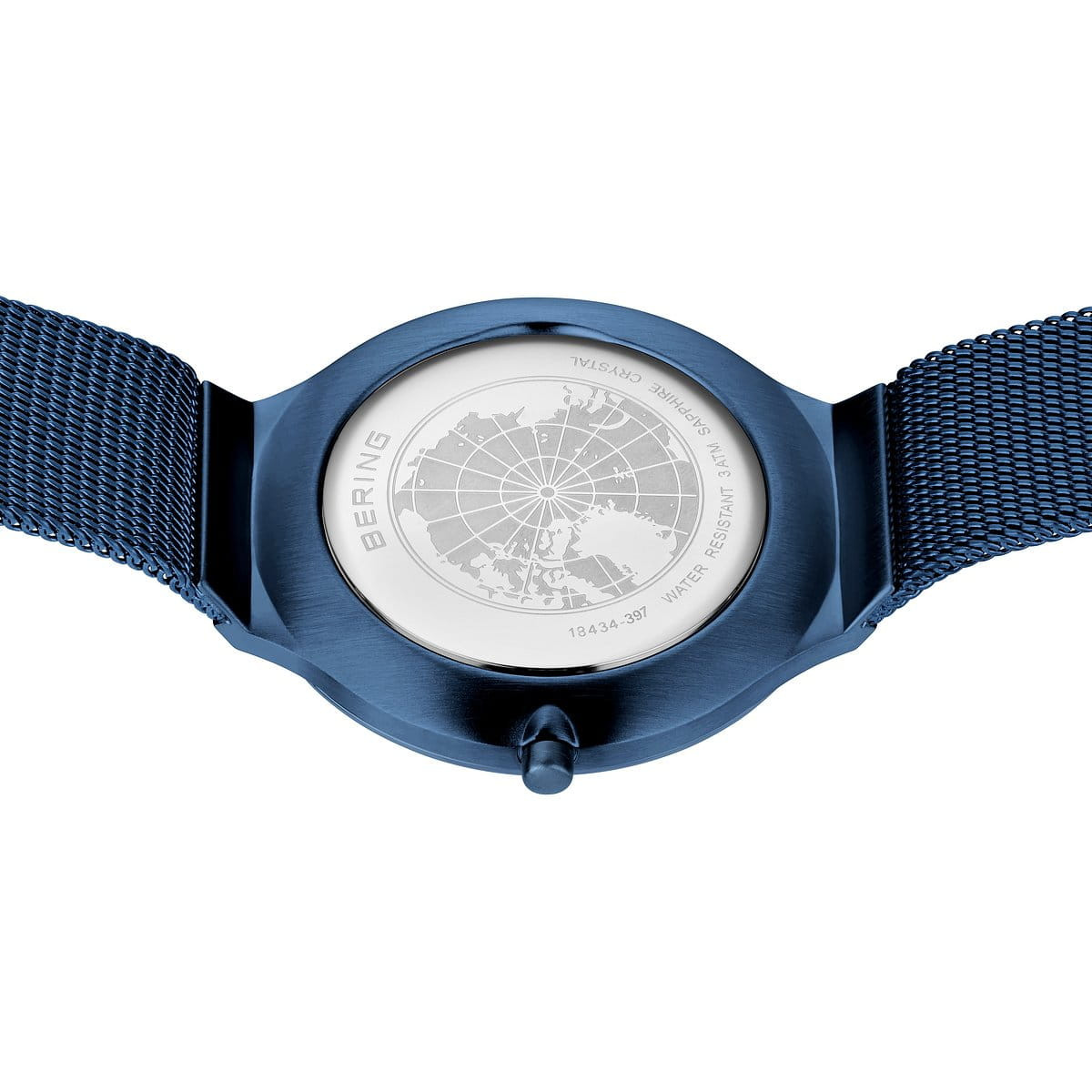 Reloj Bering Ultra Slim de 34mm azul para mujer