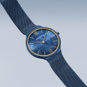 Reloj Bering Ultra Slim de 34mm azul para mujer