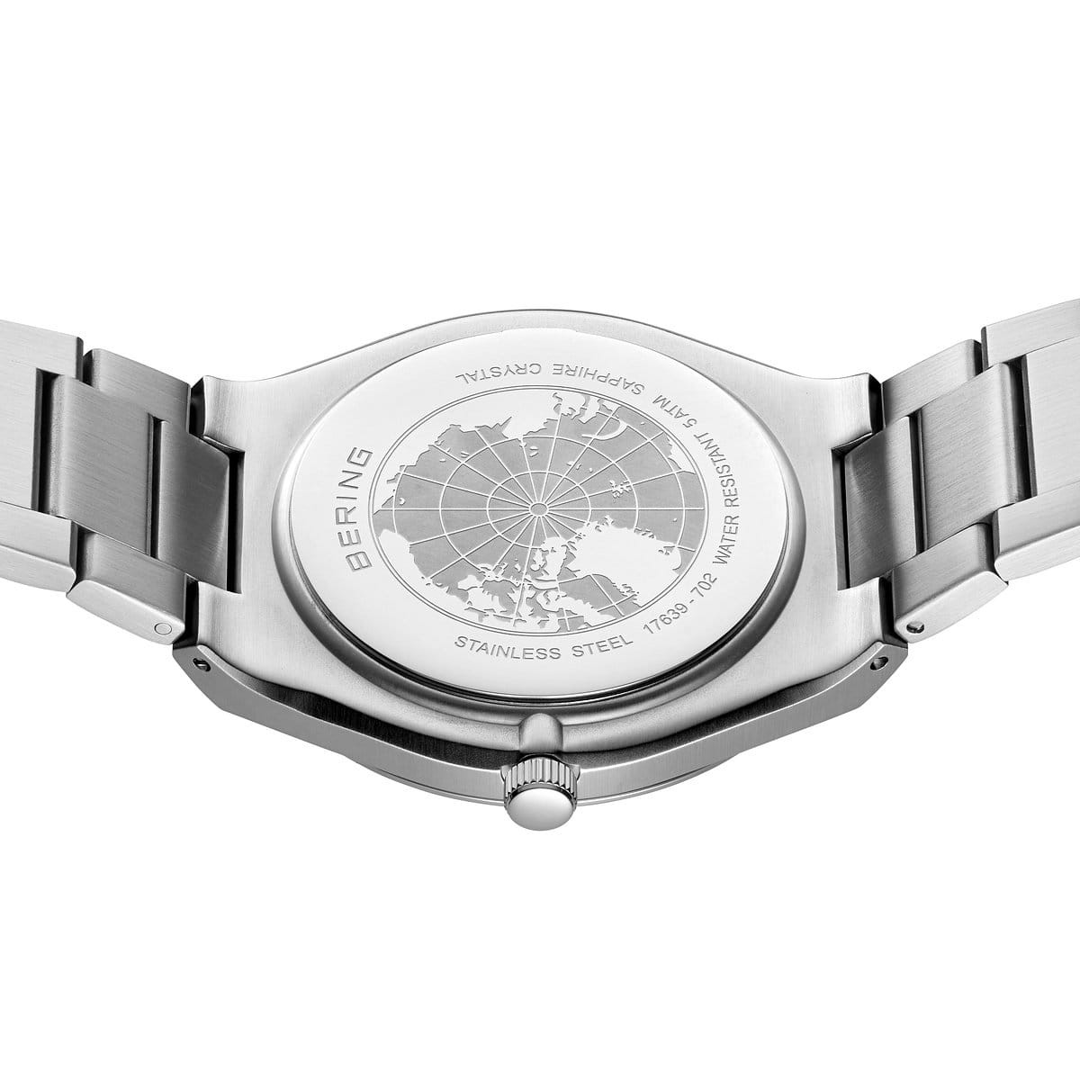 Reloj Bering Classic acero esfera negra 39mm