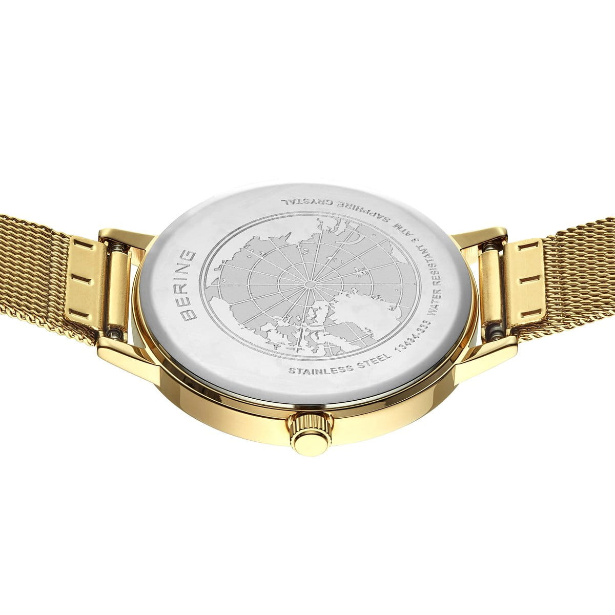 Reloj Bering Classic 34mm para mujer dorado