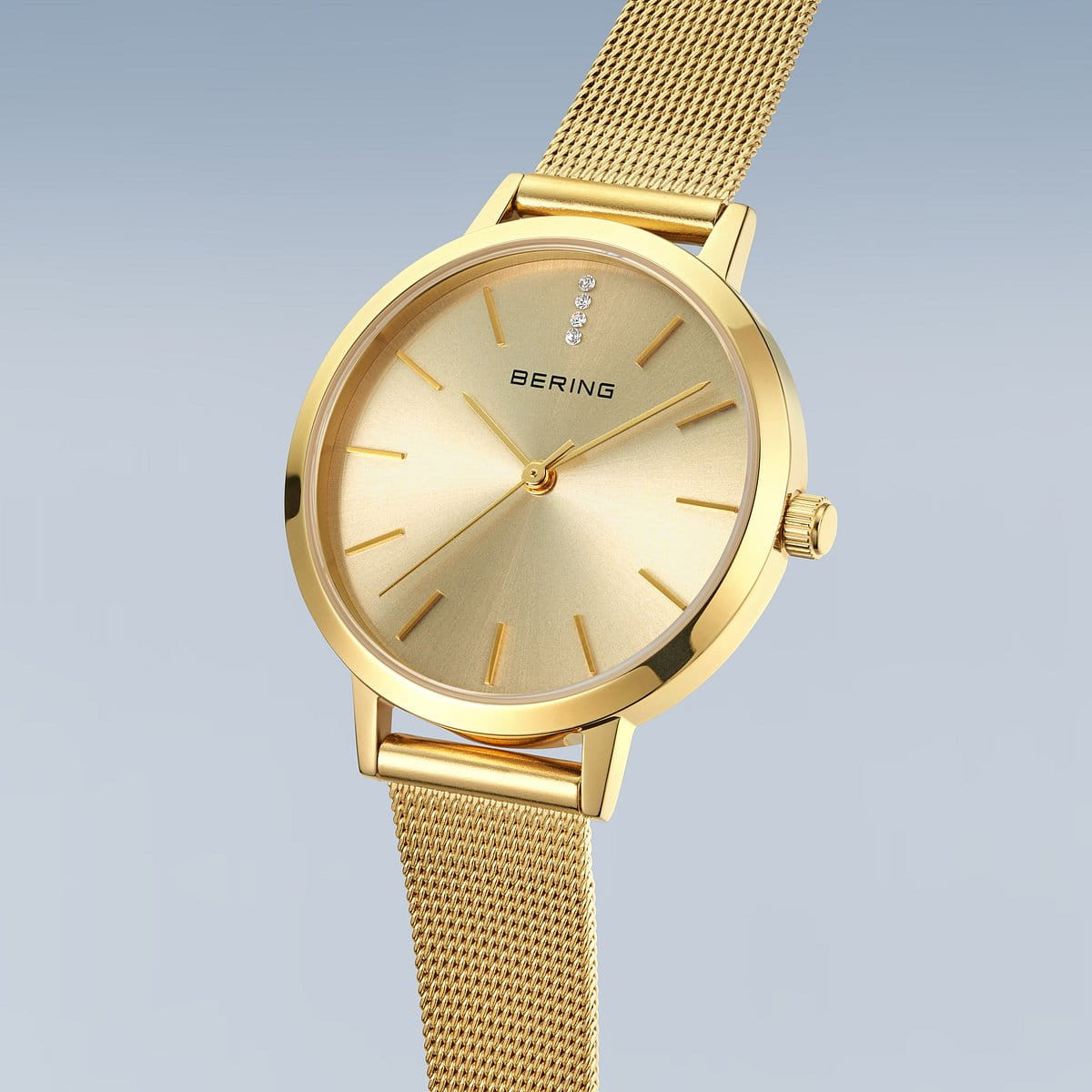 Reloj Bering Classic 34mm para mujer dorado
