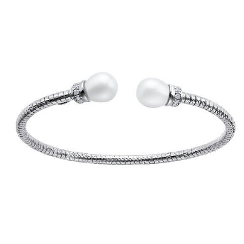 Pulsera Durán Exquse Tubogas plata 925 perlas de agua dulce
