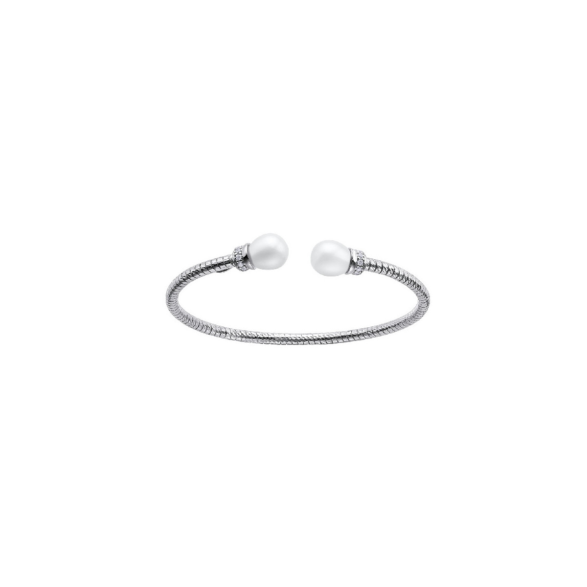 Pulsera Durán Exquse Tubogas plata 925 perlas de agua dulce