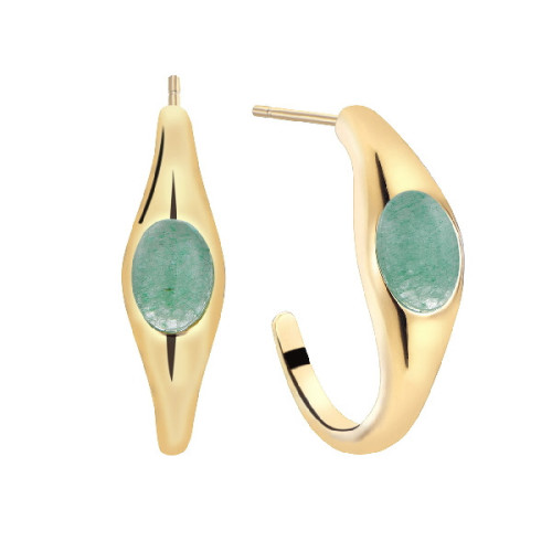 Pendientes Durán Exquse colección Mediterraneo de plata 925 dorada