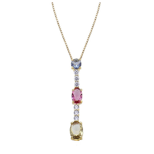 Colgante de Durán Exquse de la colección Armonia de Colores de plata dorada