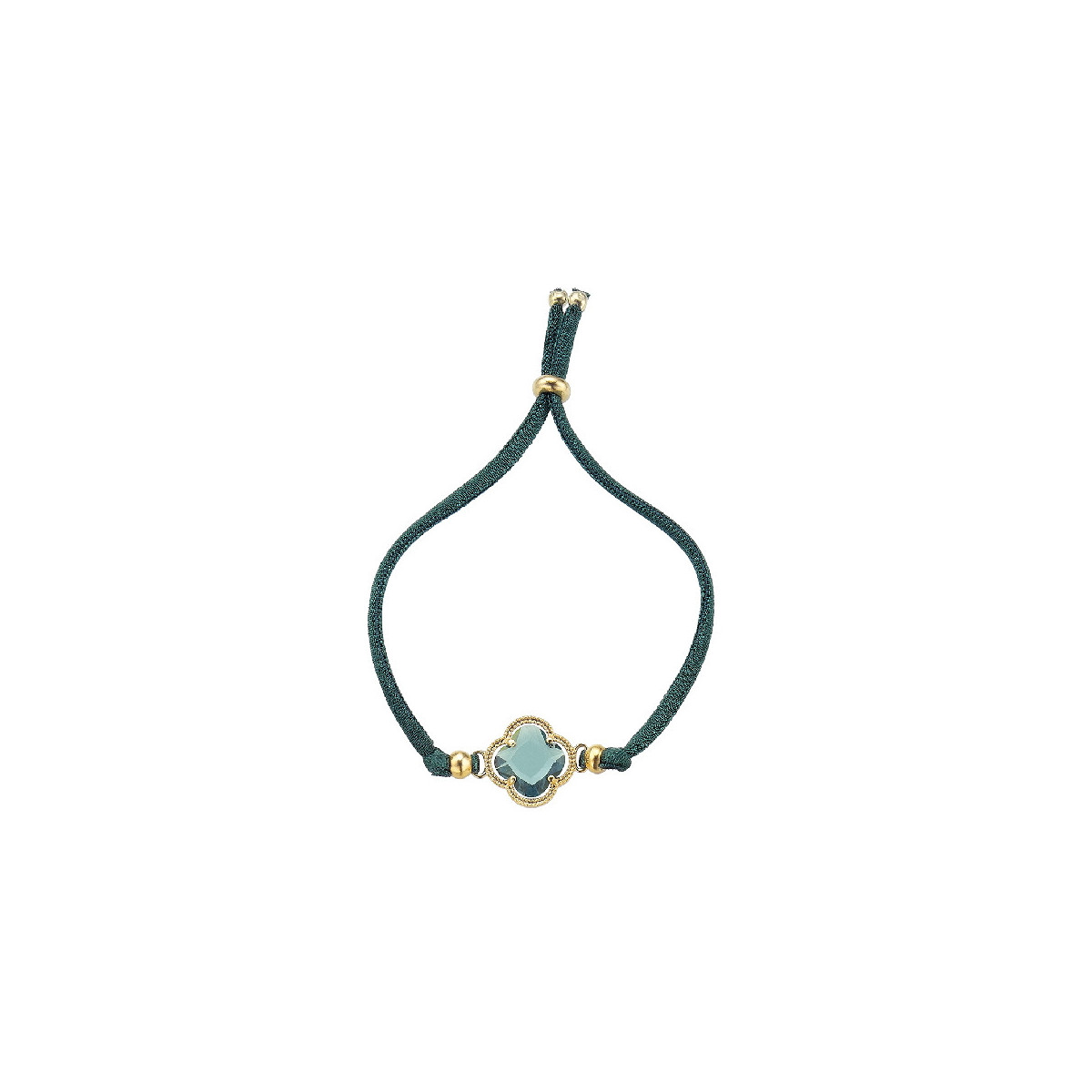 Pulsera Durán Exquse Tubogas plata 925 amarilla con circonita verde