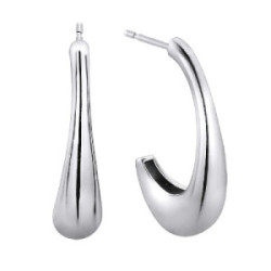 Pendientes Durán Exquse colección Oh! de plata 925 40mm