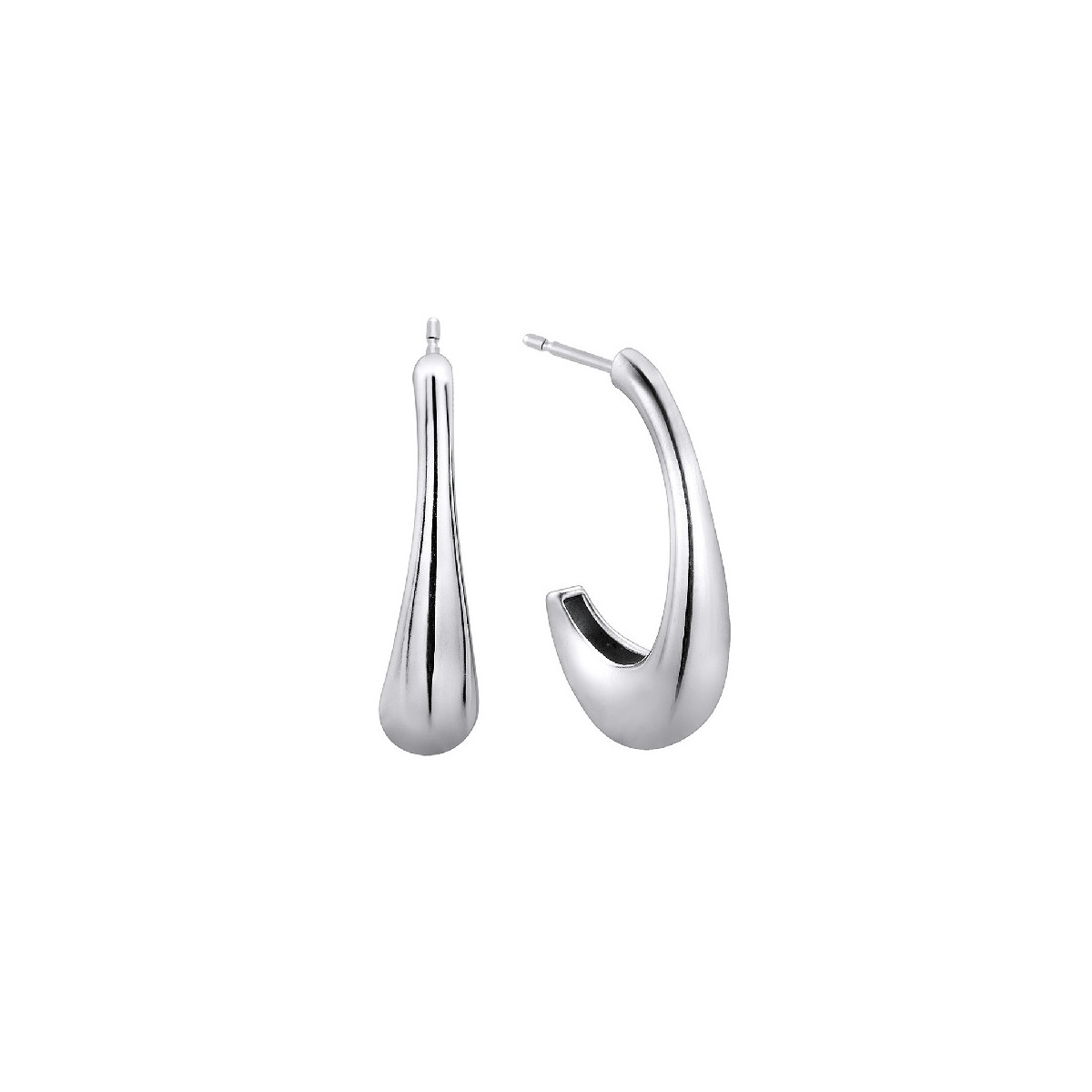 Pendientes Durán Exquse colección Oh! de plata 925 40mm