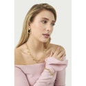Colgante de Durán Exquse de la colección Dolce de plata dorada con amatista y prasiolita y circonitas