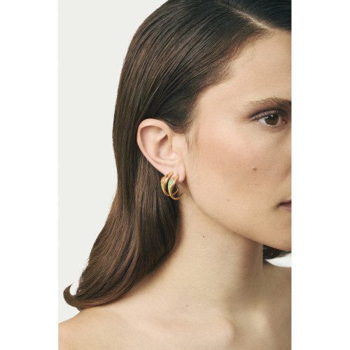 Pendientes Durán Exquse colección Mediterraneo de plata 925 dorada