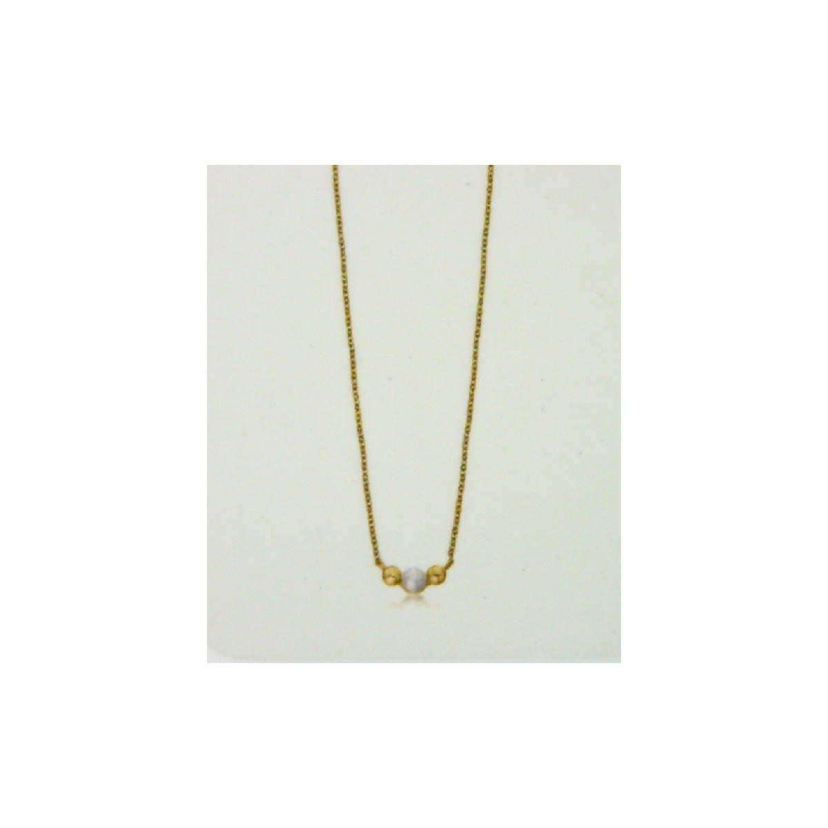 Gargantilla Lecarré oro 750 amarillo con perla cultivada