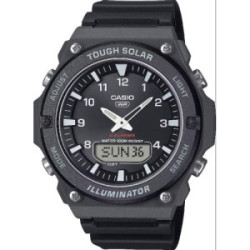 Reloj Casio Collection Anadigi 46mm caucho negro