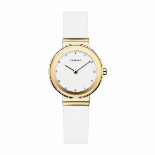Reloj Bering Classic 29mm correa silicona blanca
