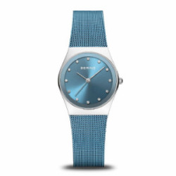 Reloj Bering Classic 27mm milanesa IP azul