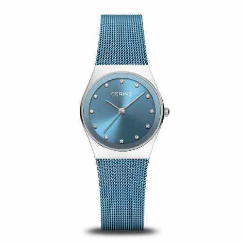 Reloj Bering Classic 27mm milanesa IP azul