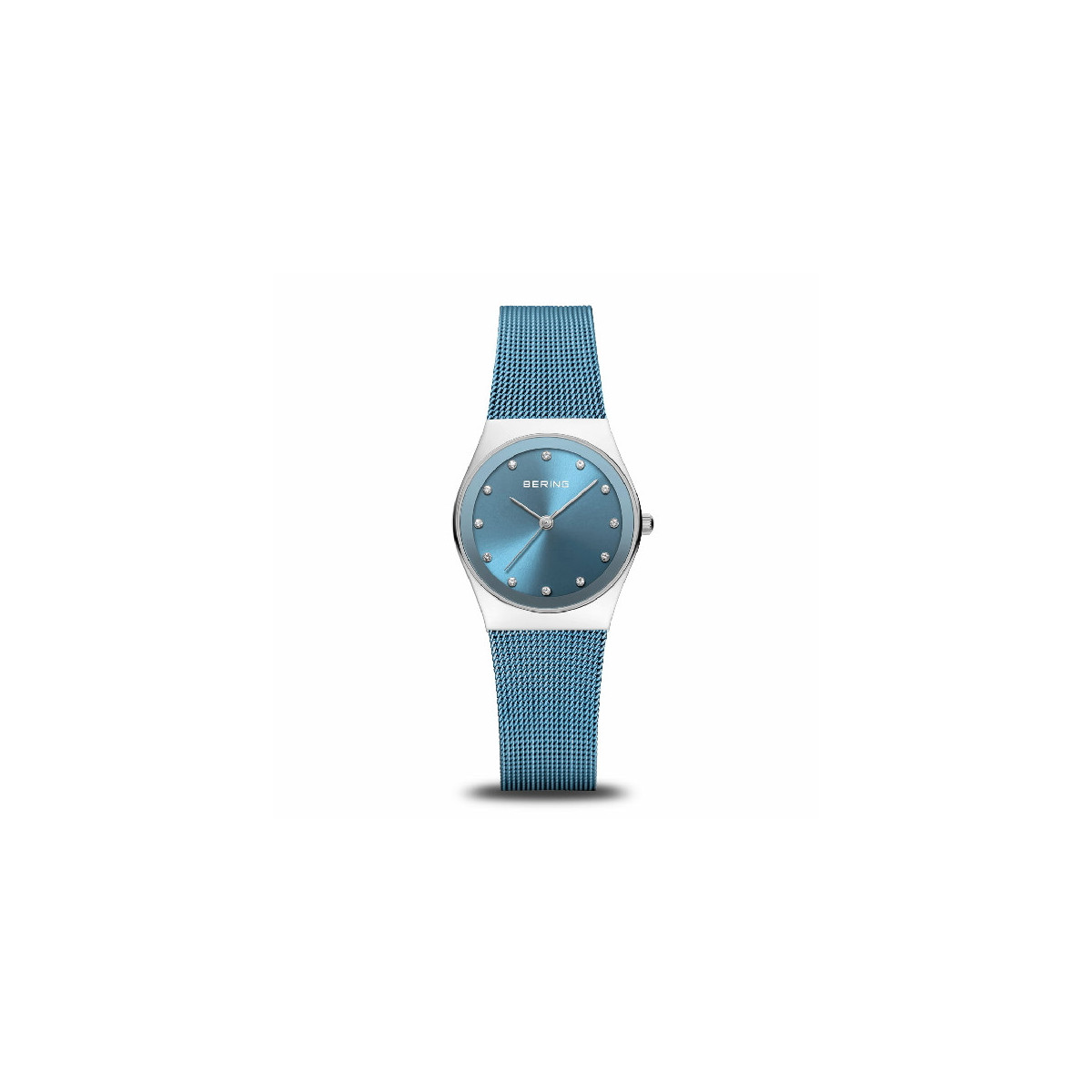 Reloj Bering Classic 27mm milanesa IP azul