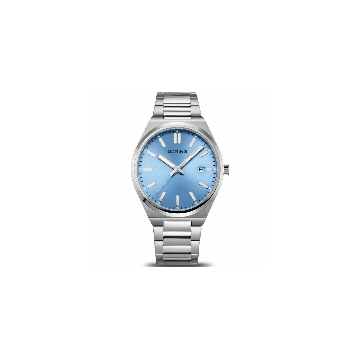 Reloj Bering Classic 39mm para hombre esfera azul cielo