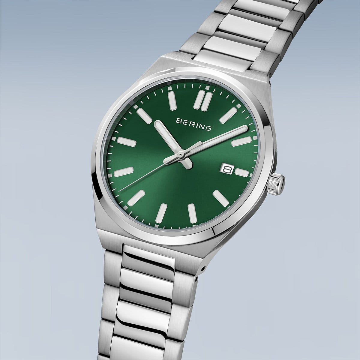 Reloj Bering Classic 39mm para hombre esfera verde