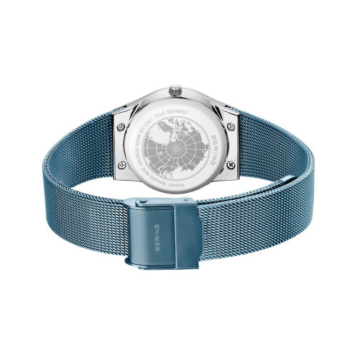 Reloj Bering Classic 27mm milanesa IP azul