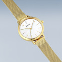 Reloj Bering Classic 34mm IP dorado con collar