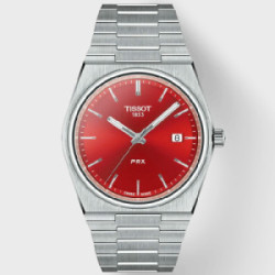 Reloj Tissot PRX para caballero esfera roja
