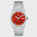 Reloj Tissot PRX esfera roja para mujer